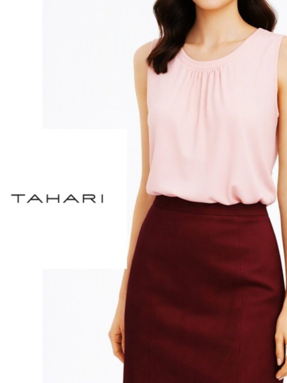 Detail Collar Sleeveless Blouse